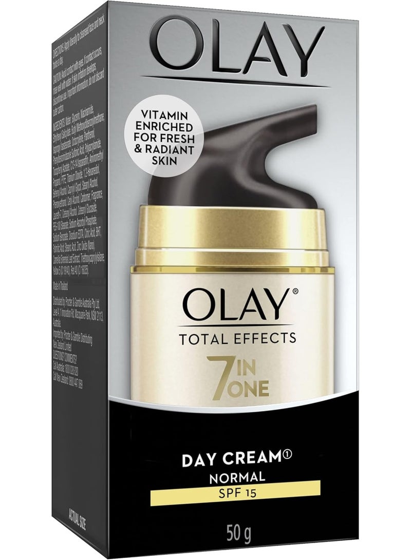 Olay Total Effects 7 in One Day Cream Vitamin Enriched for Fresh & Radiant Skin SPF 15 50g - Image 2